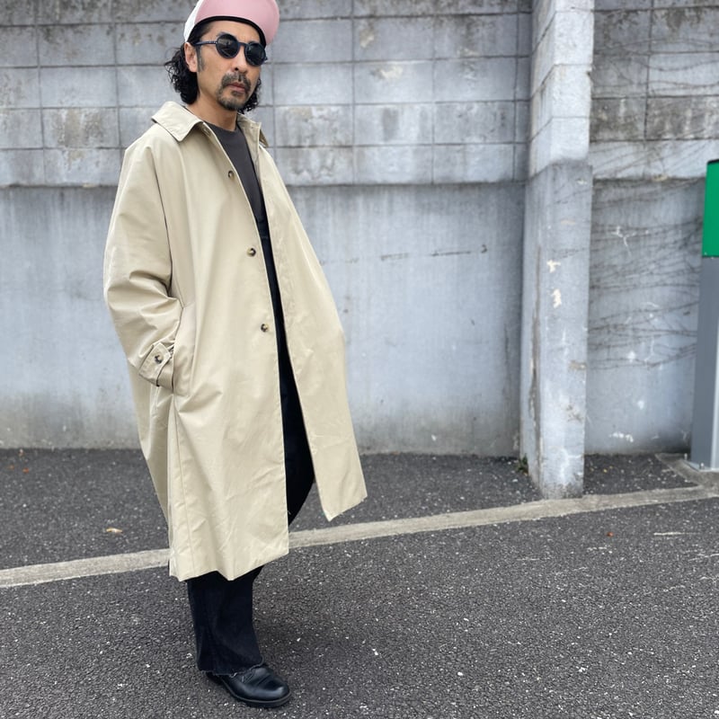 “one fifth”コットンナイロン・ステンカラーコート・サイズ1・ベージュ ONE FIFTH コットンナイロン ステンカラーコート | THE M.B