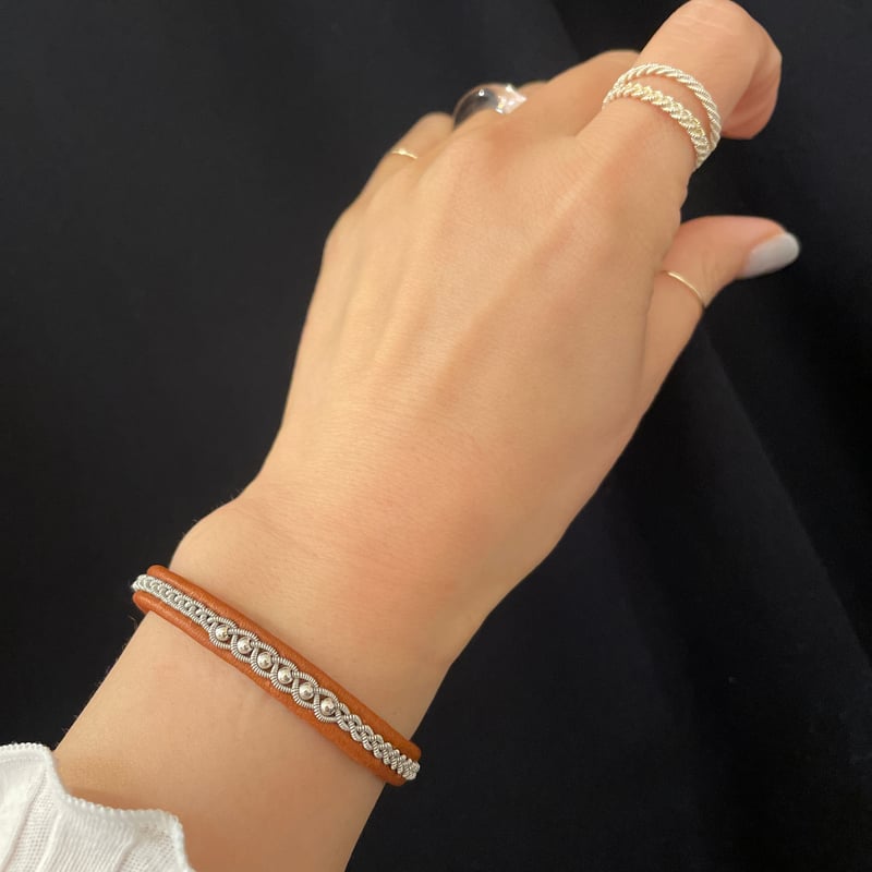 MB別注SILVER 中央つぶつぶ 細ブレスレット YOHEI NOGUCHI | THE M.B