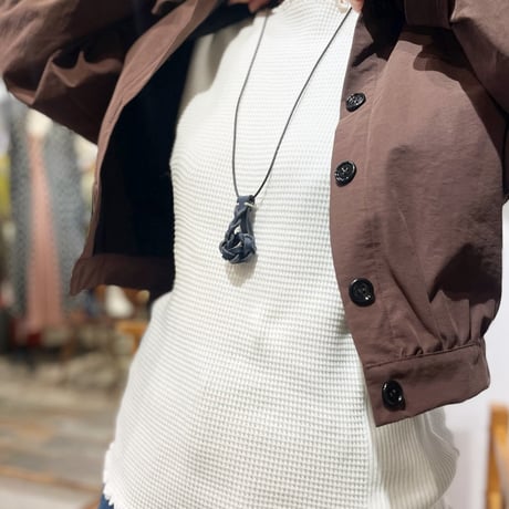 abokika Knot レザーネックレス
