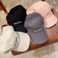 unfeigned バーコード刺繍オーガニックコーディロイCAP