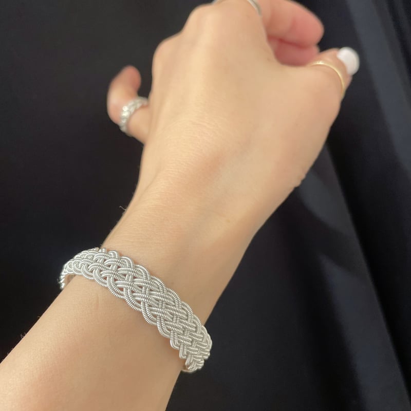 MB限定WHITE/ピューターワイヤーブレスレット YOHEI NOGUCHI MB限定WHITE/ピューターワイヤーブレスレット YOHEI NOGUCHI