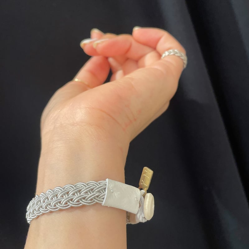 MB限定WHITE/ピューターワイヤーブレスレット YOHEI NOGUCHI MB限定WHITE/ピューターワイヤーブレスレット YOHEI NOGUCHI