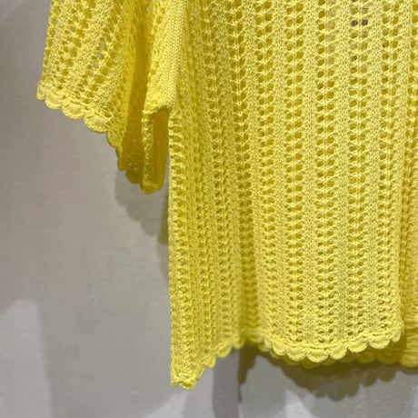 DESIGNERS REMIX コットン編みレースTOPS