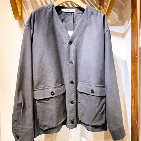BASISBROEK ノーカラーモールスキンジャケット