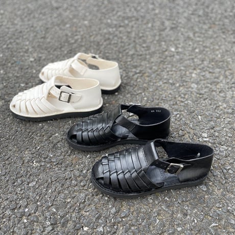 Women's  メキシコ×USA レザーワラチサンダル