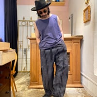 oto×Faliero Sarti  ストライプタックギャザーパンツ