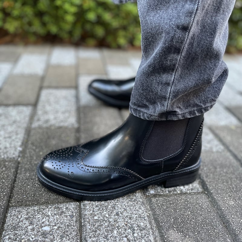 サイドゴアブーツ ウィングチップ メダリオン | THE M.B