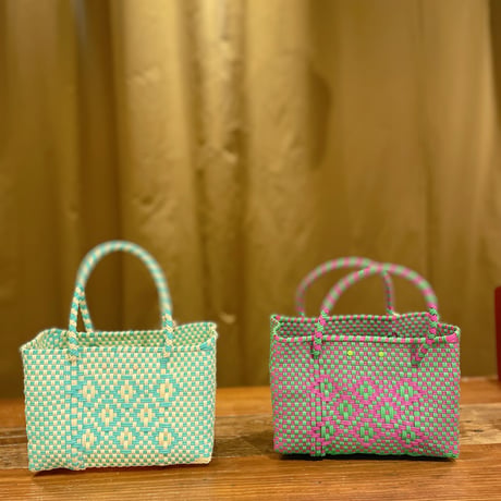 メキシコバスケットmini 柄コンビカラー