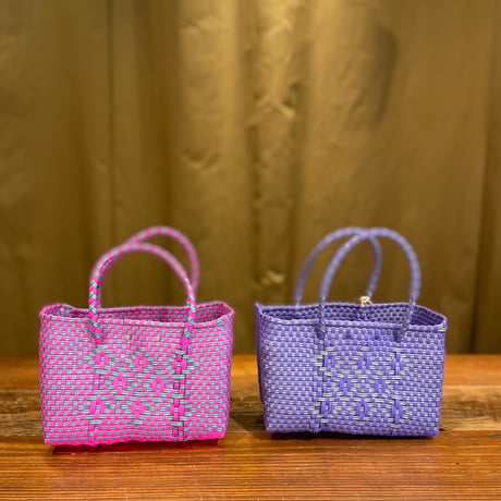メキシコバスケットmini 柄コンビカラー