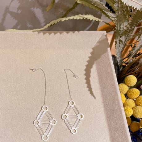 PENTA ダイヤ型ピアス/イヤリング