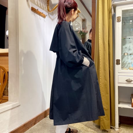 stella ciffon ナイロン ギャザーコート