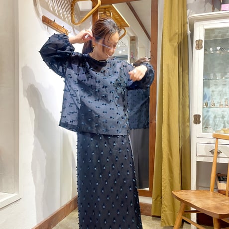 オーガンジーリボンスカート