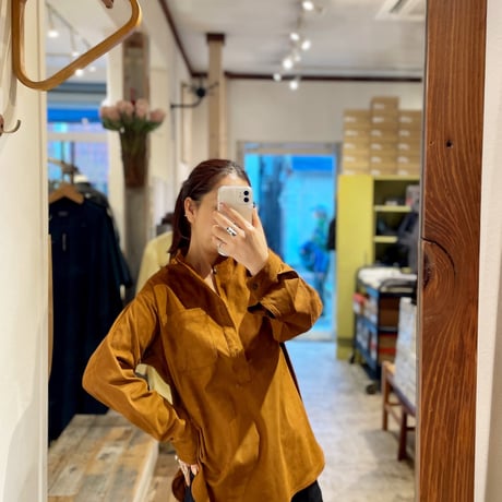 NEW YORK エコスエードプルオーバーシャツ