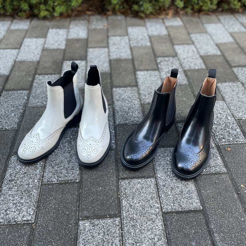 サイドゴアブーツ ウィングチップ メダリオン | THE M.B