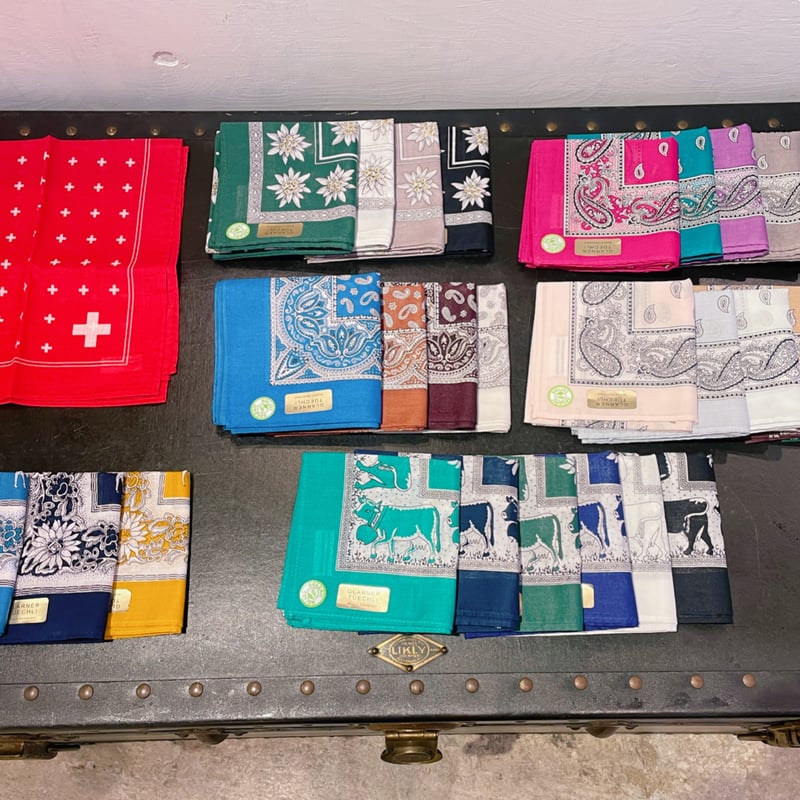 Classicペイズリー Swiss バンダナ ハンカチ | THE M.B