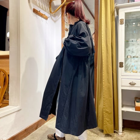 stella ciffon ナイロン ギャザーコート