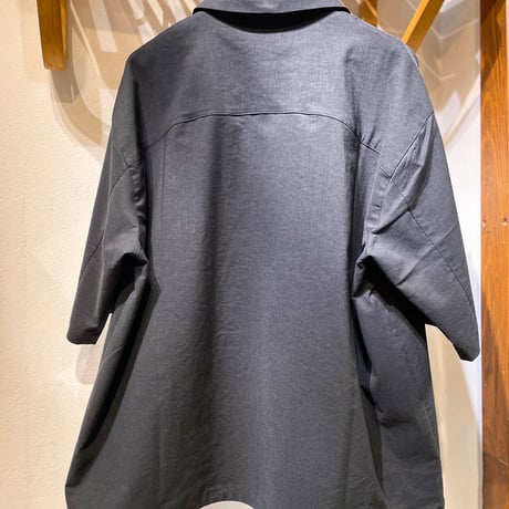 BASISBROEK 半袖胸ビックポケットBOXシャツ