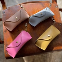 ITALY Leather メガネサングラスケース
