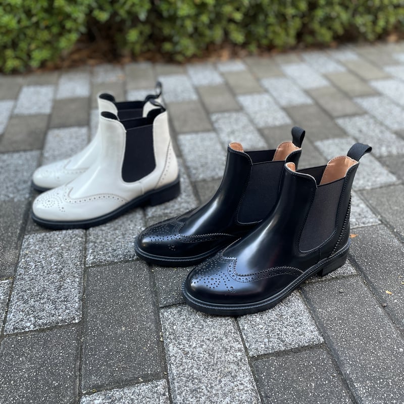 サイドゴアブーツ ウィングチップ メダリオン | THE M.B