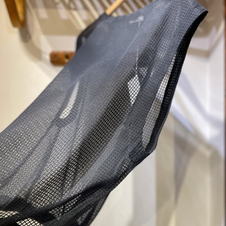 HONNETE 格子シースルーノースリーブTOPS