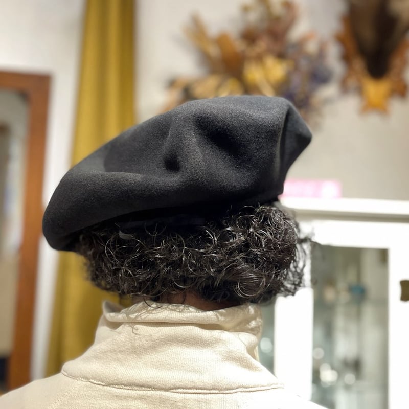 【新品】MANUFACTURE DE BERETS キャスベレー帽 ブラック MANUFACTURE DE BERETS｜Beret casquette｜Black | セレクト