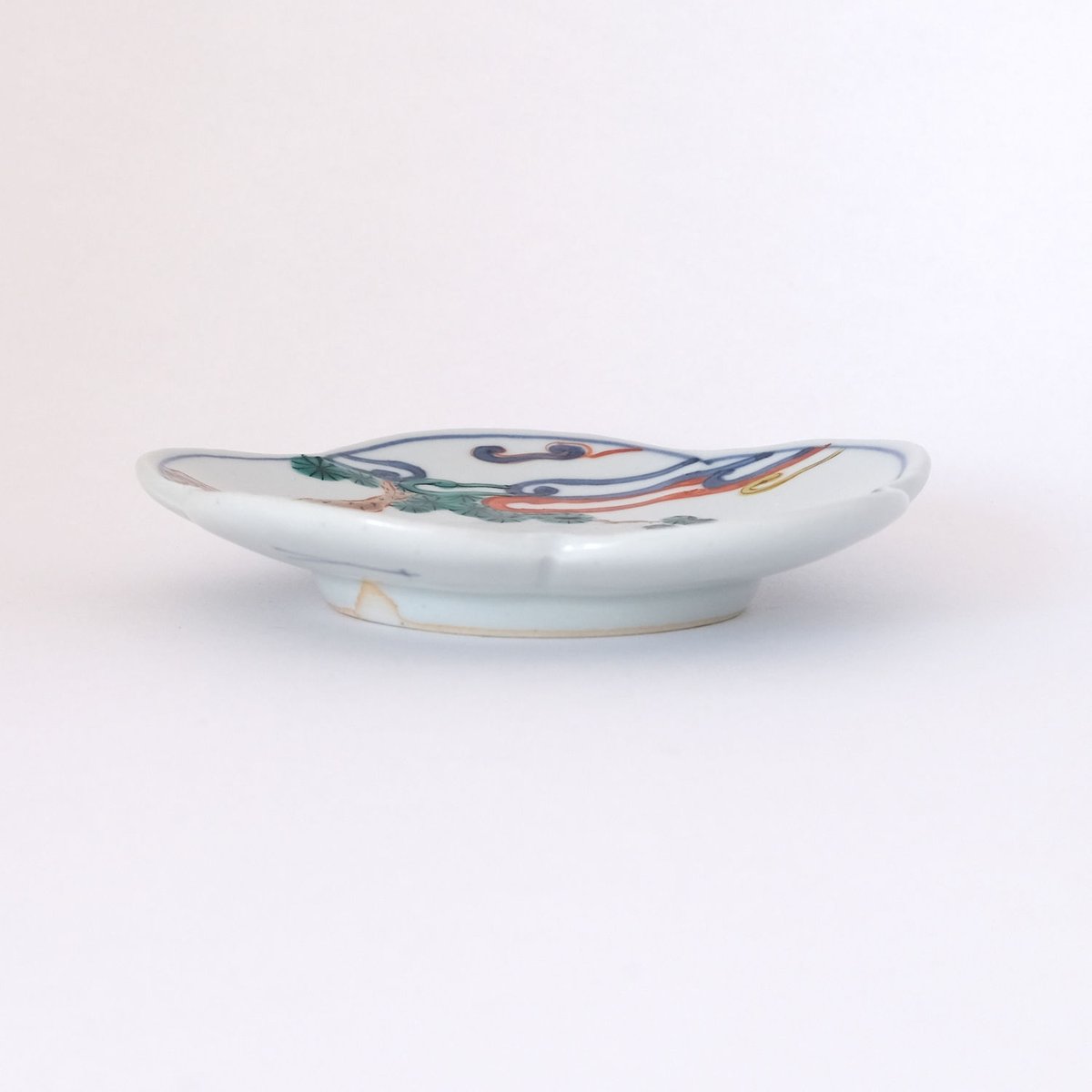 工房あめつち/Kobo Ametsuchi「色絵 梅型小皿 高士図(お一人様 工房あめつち/Kobo Ametsuchi「色絵 梅型小皿 高士図(お一人様