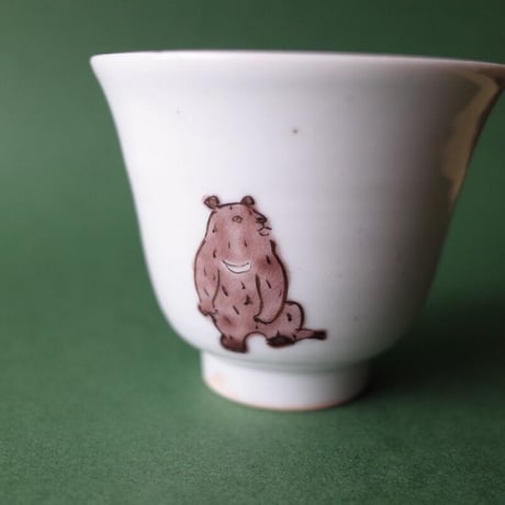 工房あめつち／Kobo Ametsuchi「色絵 熊 ゆのみ」（お一人様1点まで）」
