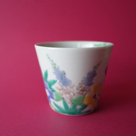 庄田春海／SHODA Harumi「色絵花影カップ」
