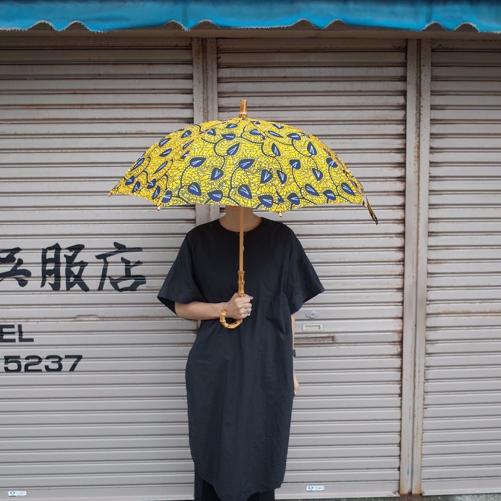 Sun miさん日傘 日傘 sun mi サンミ 晴雨兼用日傘 えいきち USED美品 アフリカン