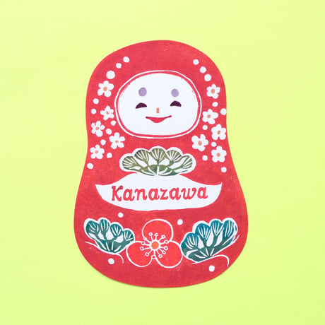 乙女の金沢／Otome no Kanazawa「ひめだるまカード+シール」