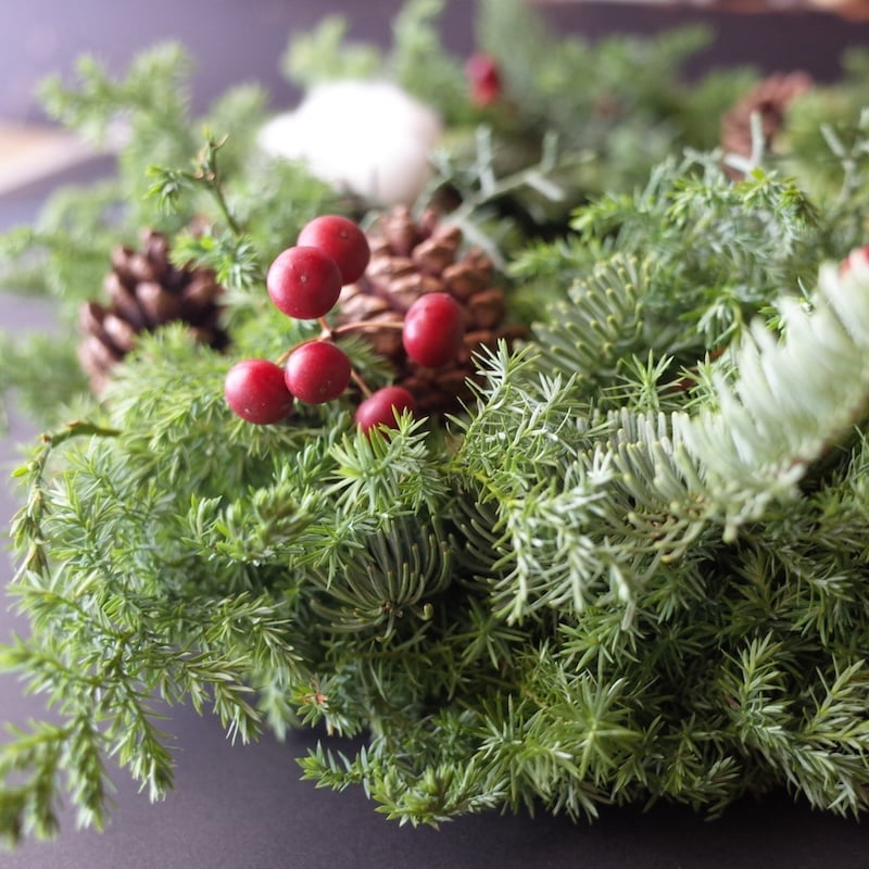 Flowerworks SEKIKAWA「クリスマスリース」 | オトメの金沢 陳列室