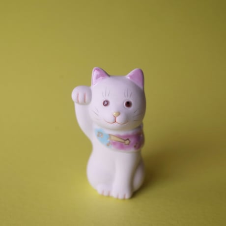 上出長右衛門窯／KUTANI CHOEMON「二寸ちょうえもん招猫 雲と音符」