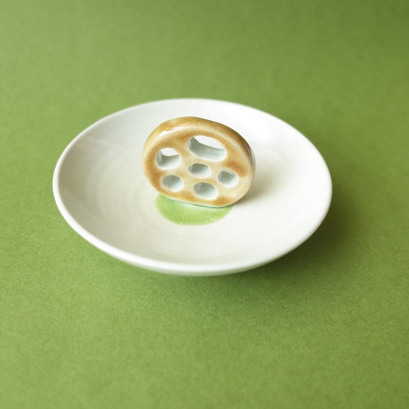 D GREEN ✴︎Mega Rare✴︎ 南部 哀愁 極上皿 ARITAYAKI STOREオリジナル＊ 有田焼 福泉窯 織部釉 縁錆変形パスタ