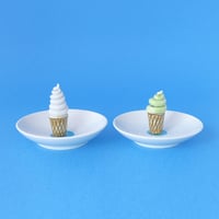 今江未央／IMAE Mio「九谷焼立体豆皿 ソフトクリーム／おにぎり／おでん／寿司」