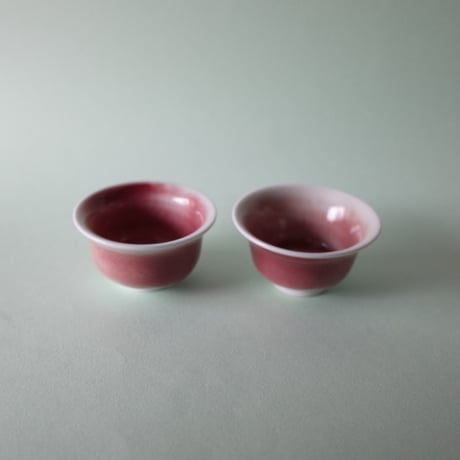 山﨑美和／YAMASAKI Miwa「赤の茶杯（湯のみ／煎茶）」
