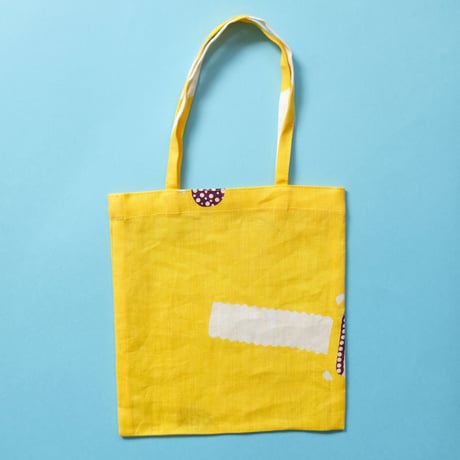 山﨑菜穂子／YAMAZAKI Nahoko「型染 BOOK BAG（ホームセンターシリーズ）」