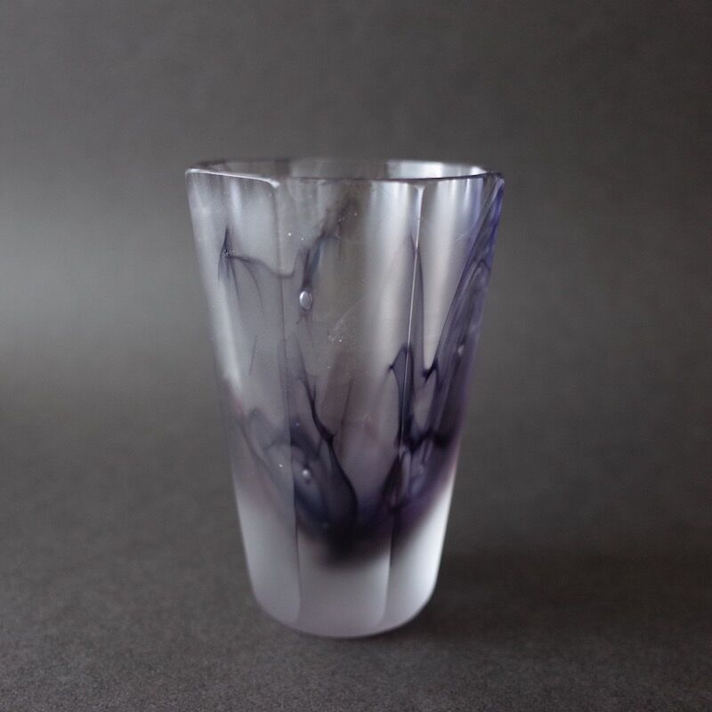 大迫友紀／OSAKO Yuki「墨流しのグラス」 | オトメの金沢 陳列室 大迫