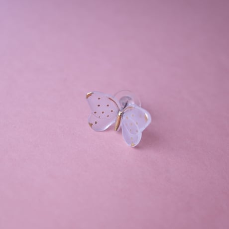 静観朋恵／SHIZUMI Tomoe「ちょうちょピアス（木箱入）」
