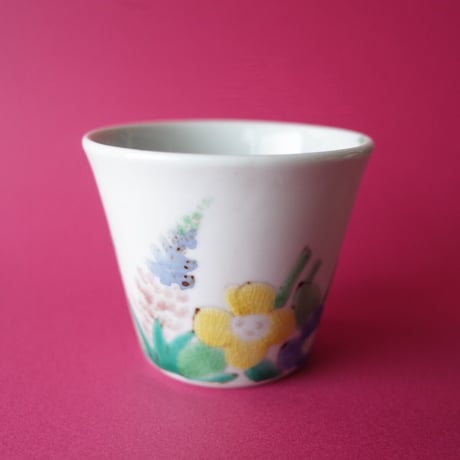 庄田春海／SHODA Harumi「色絵花影カップ」