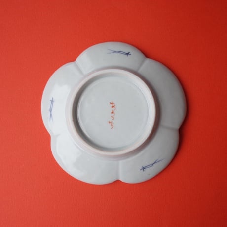 工房あめつち／Kobo Ametsuchi「色絵 梅型小皿 高士図（お一人様2点まで）」