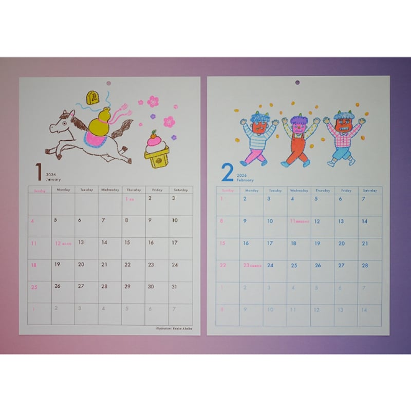 赤池佳江子／AKAIKE Kaeko「2026年カレンダー」 | オトメの金沢 陳列室