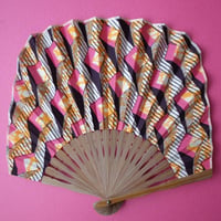 Sun miの扇子 ピンク
