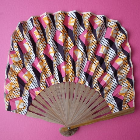 Sun miの扇子 ピンク