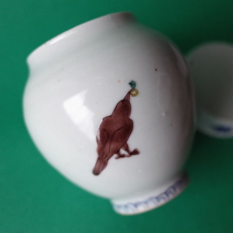 工房あめつち／Kobo Ametsuchi「色絵 小塩壷 宝物シリーズ 烏