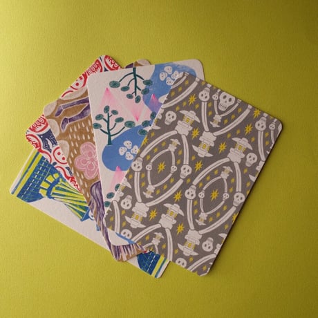 青山健一／AOYAMA Kenichi「ドクロ絵はがき」