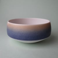 結城彩　花器　フラワーベース　陶器　人気色　油薬 結城 彩／YUKI Aya「花器 青×白」 | オトメの金沢 陳列室