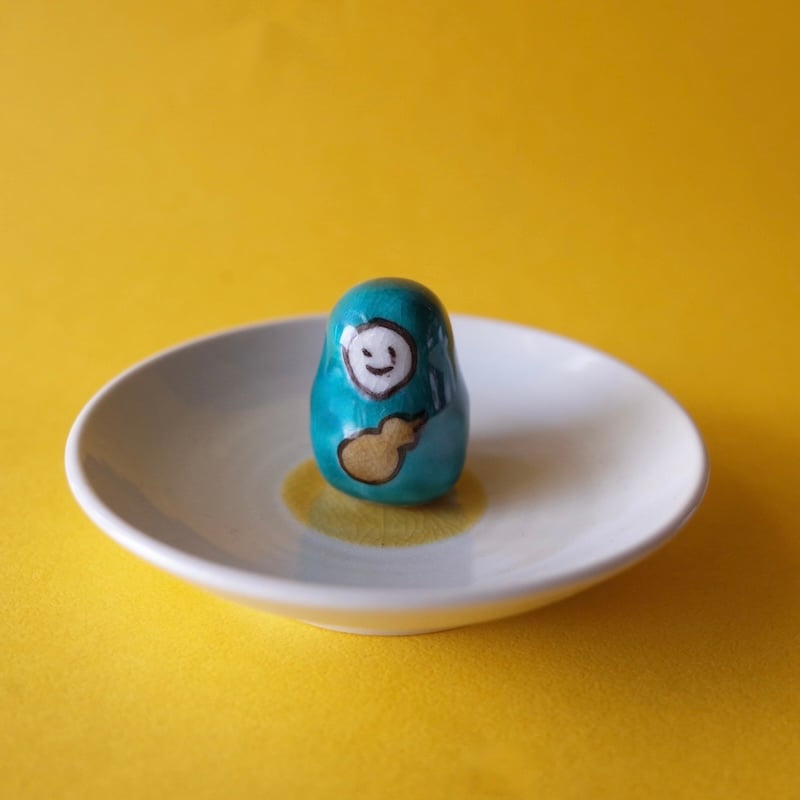 今江未央／IMAE Mio「九谷焼立体皿 ひめだるま」 | オトメの金沢 陳列室