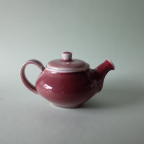山﨑美和／YAMASAKI Miwa「赤の茶壺（ポット／煎茶）」