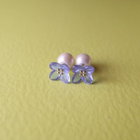 静観朋恵／SHIZUMI Tomoe「はなピアス／はなパールピアス」