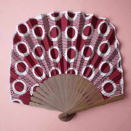 Sun miの扇子 小豆色